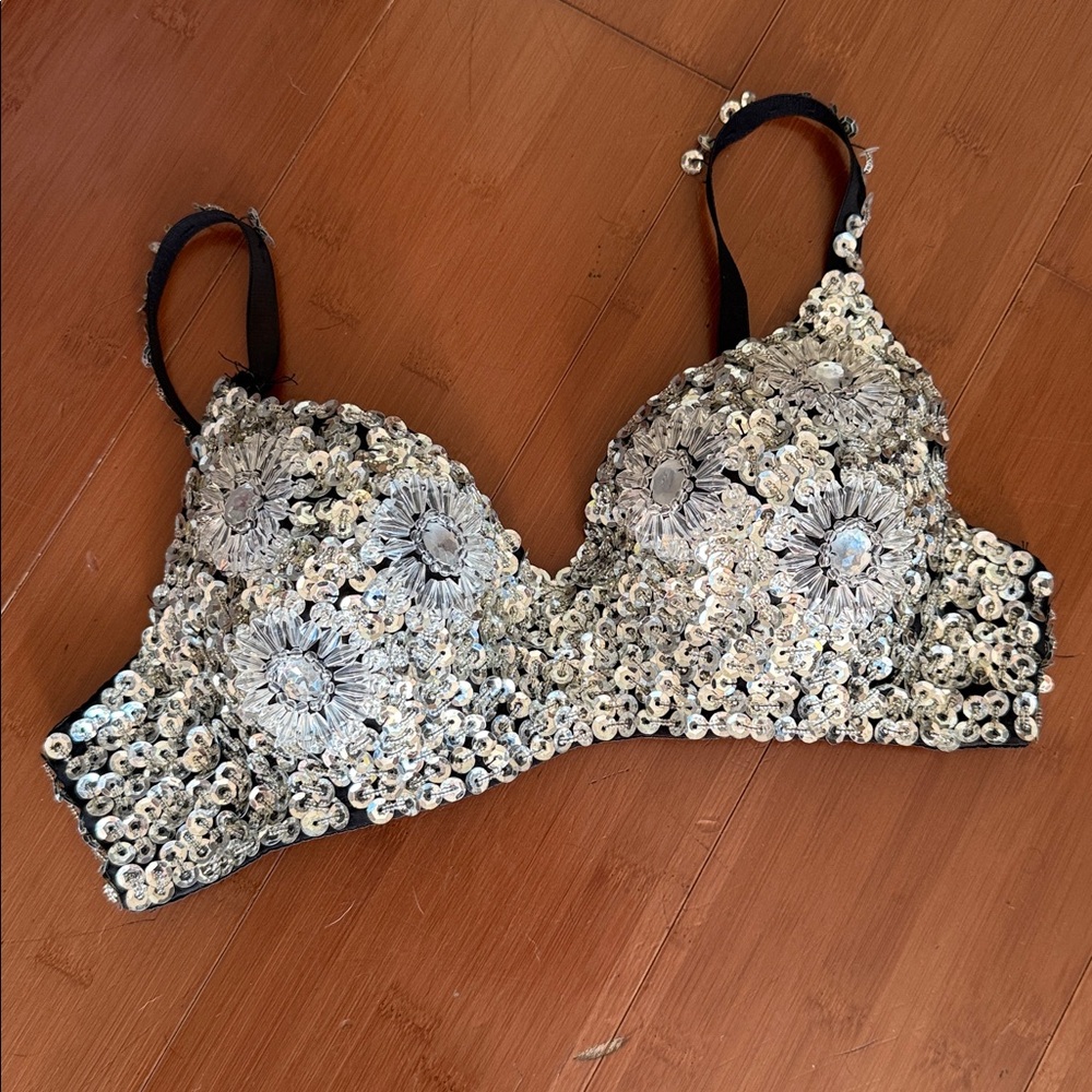 Gorgeous ‘Selena’ Crystal Bra Top - 34B